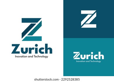 Logo ready elegant simple creative brand identity company corporate cafe fashion food initial letter Z mark sign techonology modern