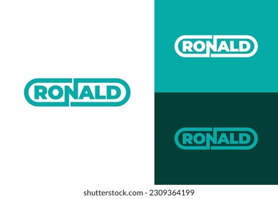 Logo ready elegant simple creative brand identity company corporate cafe fashion food initial letter word mark sign modern capsule pipe ronald