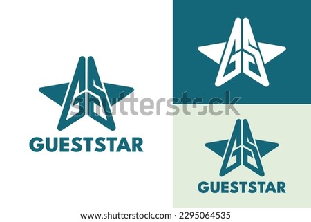Logo ready elegant simple creative brand identity company corporate cafe fashion food initial letter word GS mark sign modern guest star