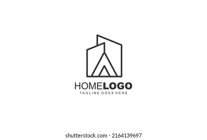A logo real estate for branding company. identity template vector illustration for your brand.