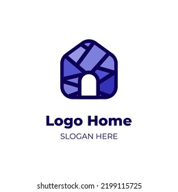 Logo real estate, logo home, logo building, logo company, Minimalist and simple, editable color, easy to use for your company of business. Let's grow up your business