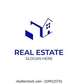 Logo real estate, logo home, logo building, logo company, Minimalist and simple, editable color, easy to use for your company of business. Let's grow up your business