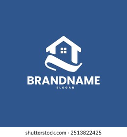 A logo for real estate houses with a logo for real estate solutions
