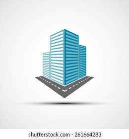 Logo of the real estate. Vector image.