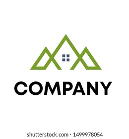 LOGO REAL ESTATE VECTOR SIGN HOTEL BUILDING TEMPLATE