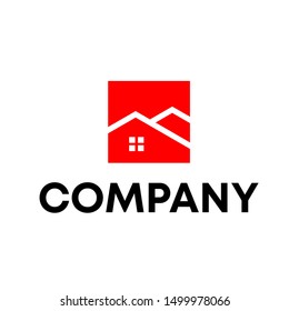 LOGO REAL ESTATE VECTOR SIGN HOTEL BUILDING TEMPLATE