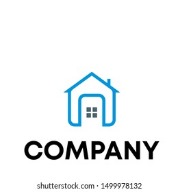 LOGO REAL ESTATE VECTOR SIGN HOTEL BUILDING TEMPLATE