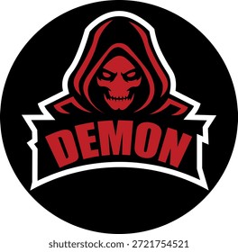 logotipo de um demônio vermelho