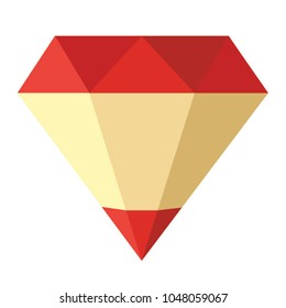 logo red diamond pencil