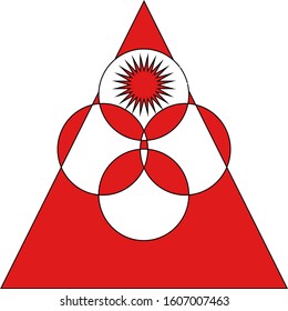 logo red icon design sign
