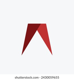 Logo-rotes Band mit leerem Hintergrund
