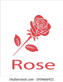 a logo of red rose