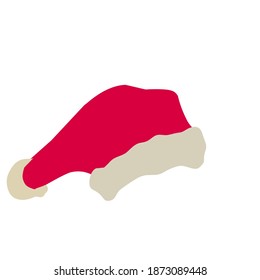 Logo Red White Santa Hat,Perfect For Simple Brochure etc