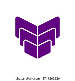 logo related to the theme of reading and writing, editable vector