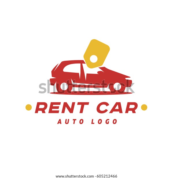 Logo rental car quality sign design\
vector modern flat style illustration\
art