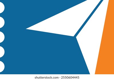 The logo represents an abstract travel or flight theme, possibly related to airline services, travel agencies, or ticketing platforms. The clean lines and modern design convey efficiency, speed, and i