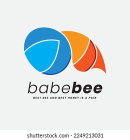Logo represents the concept of bee honey business, travel spots, wildlife photography, bird shop, mart, pet care and mostly cover the fashion branding.