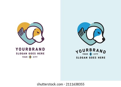 logo for rescue and foster family for animals