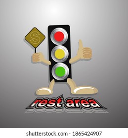 logo for restaurant area with unique and cute light style