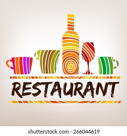 Logo restaurant concept crafts