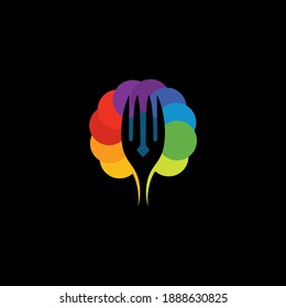 Logo restaurant with cutlery, A spoon and fork vector illustration
