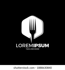 Logo restaurant with cutlery, A spoon and fork vector illustration
