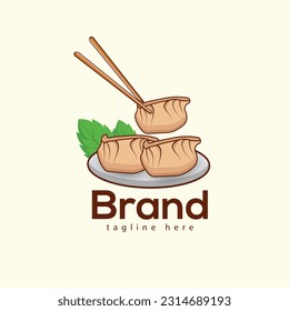 Logo For A Restaurant Food Brand That Is Made By Dim Sum Chopsticks. Taste Healthy Dim Sum Delicious Chinese Food
Illustration Vector Clip Art Design With Premium Modern Logo Template.