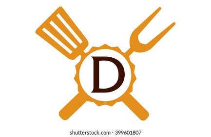 Logo Restaurant Letter D