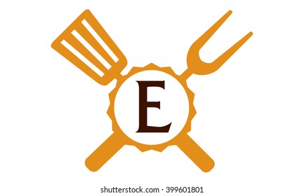 Logo Restaurant Letter E