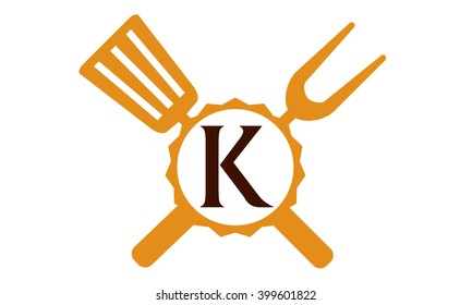 Logo Restaurant Letter K