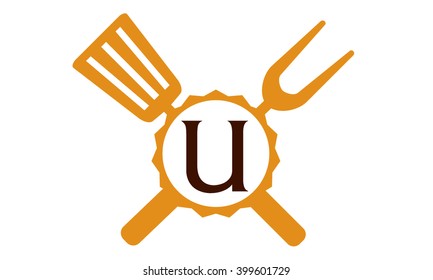 Logo Restaurant Letter U