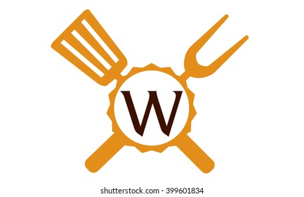 Logo Restaurant Letter W