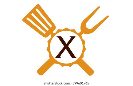 Logo Restaurant Letter X