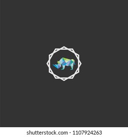 logo rhino abstract