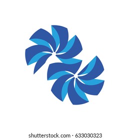 Logo ribbon in the shape of a circle