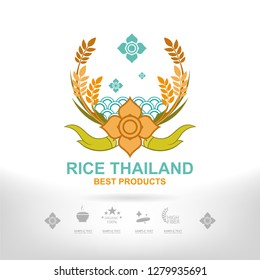 Logo Rice for Packaging Design Concept Thailand Style