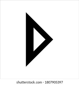 flecha derecha de logotipo con diseño de concepto mínimo