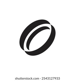 Logo ring luxury unique design with blank background