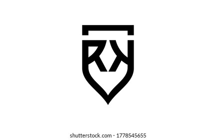 Logo Rk Shield Illustration Syimbol Stock Vector (Royalty Free ...