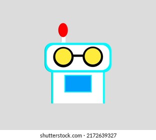 Símbolo del logo robot de diseño vector robot icono vector