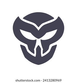 Logo robot vector illustartion. Esport logo design. Rpg game icon.