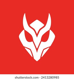 Logo robot vector illustartion. Esport logo design. Tech logo design.