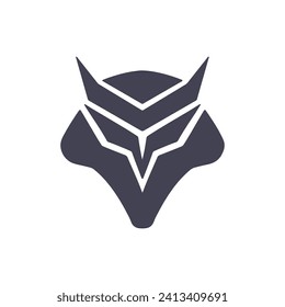 Logo robot vector illustartion. Esport logo design. Rpg game icon.