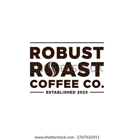 A logo for Robust Roast Coffee Co. featuring the company name and establishment year.