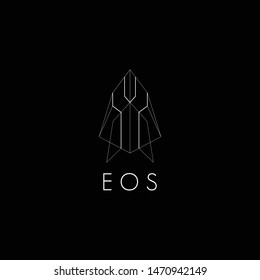 Logo rocket mechanic gear design vector template