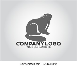 the logo of a rodent which is a silhouette of a squirrel