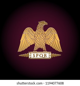 Logo Roman Eagle Stock Vector (Royalty Free) 1194077608 | Shutterstock