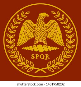 Logo of the Roman eagle  .