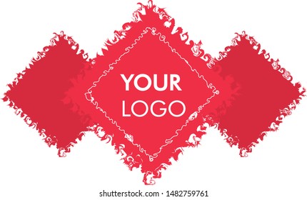 logo rombo red new abstract