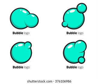 Logo. Round logo. Logo bubble. logo template. mint round logo